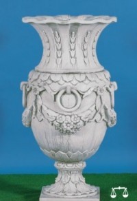 Vase fleurs avec anneaux