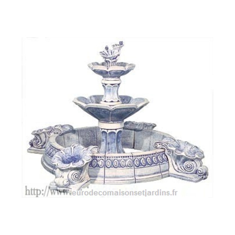 Fontaine bleue - avec pompe-424
