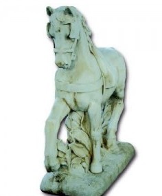 Statue cheval de trait